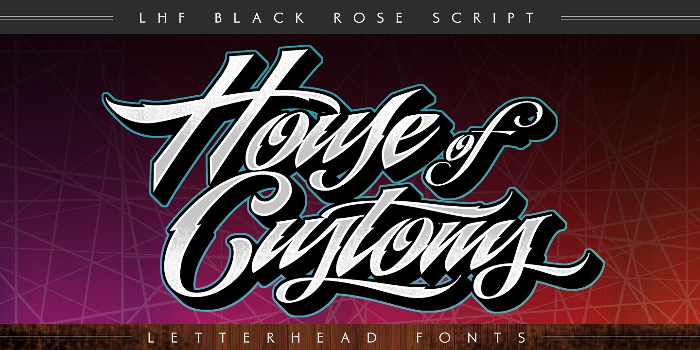 Font LHF Black Rose Script
